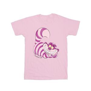 Alice In Wonderland Womens/Ladies Cheshire Cat Boyfriend T-Shirt / Baby Pink